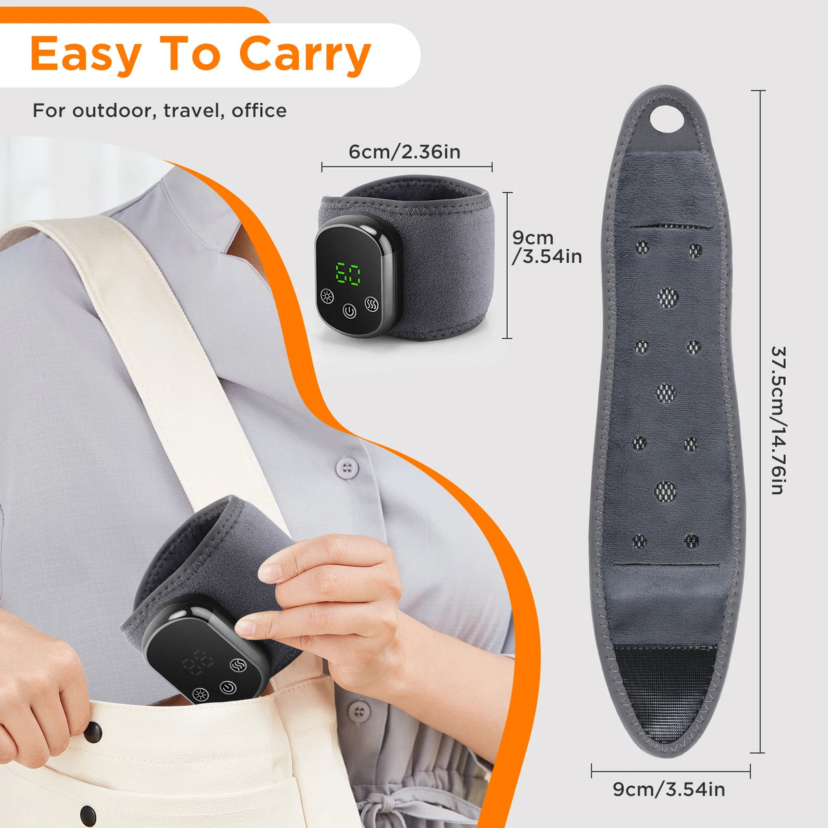 Electric Cordless Heated Ankle Guard Massager for Right Left Foot Vibration Massage Wristband Ankle Joint Brace Relax Muscles