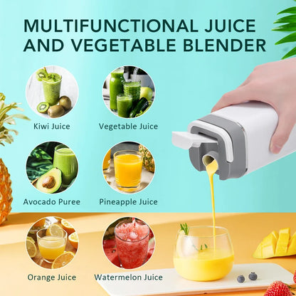 400ML Portable Electric Juicer 2 Cup Home Mini Multifunctional Wireless Blender USB Rechargeable Small Juice Cup Mixer Machine