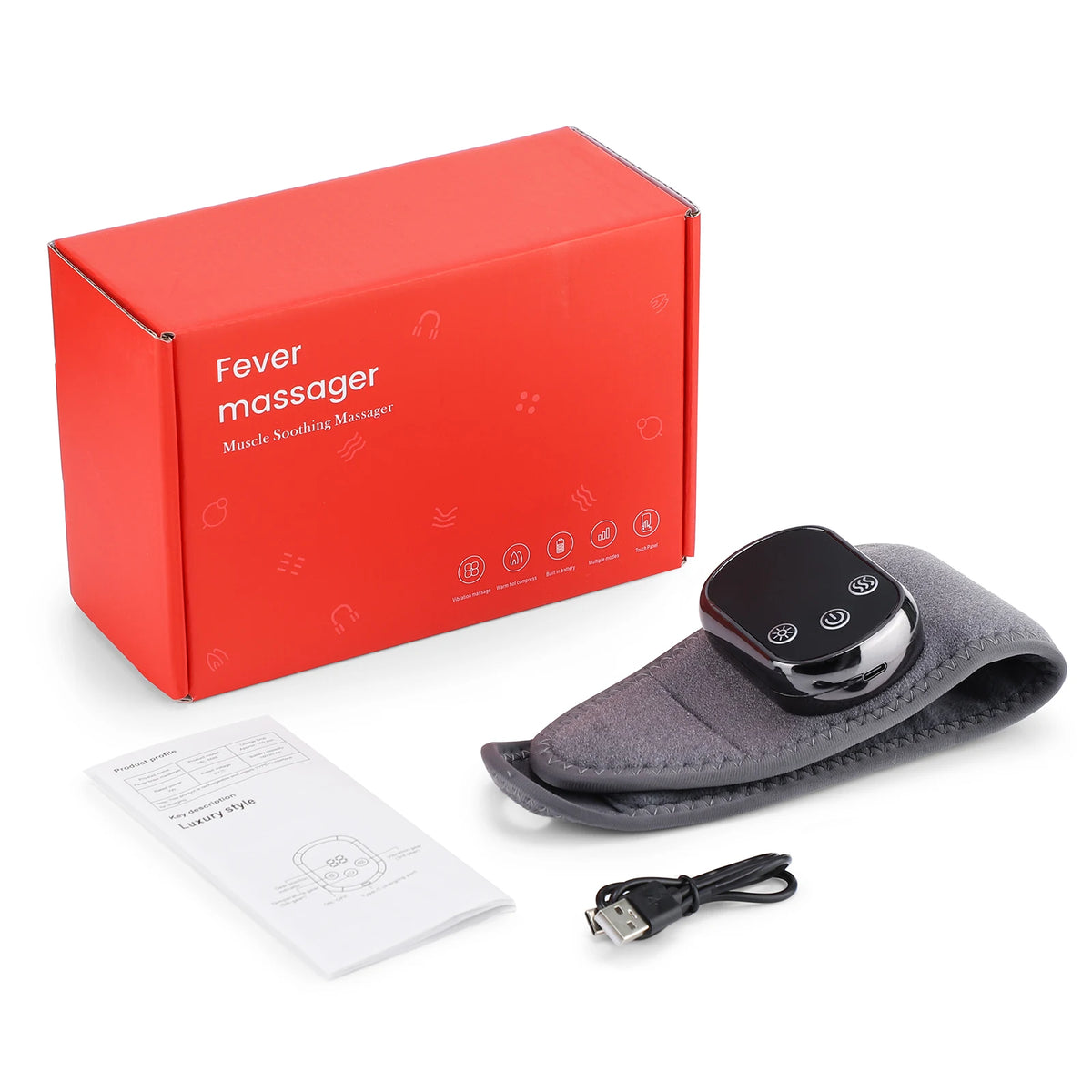 Electric Cordless Heated Ankle Guard Massager for Right Left Foot Vibration Massage Wristband Ankle Joint Brace Relax Muscles